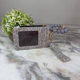 Bracelet Keychain & Card Holder Wallet - Animal Print