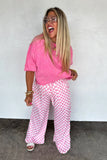 PREORDER: Haddie Wide Leg Checker Pants