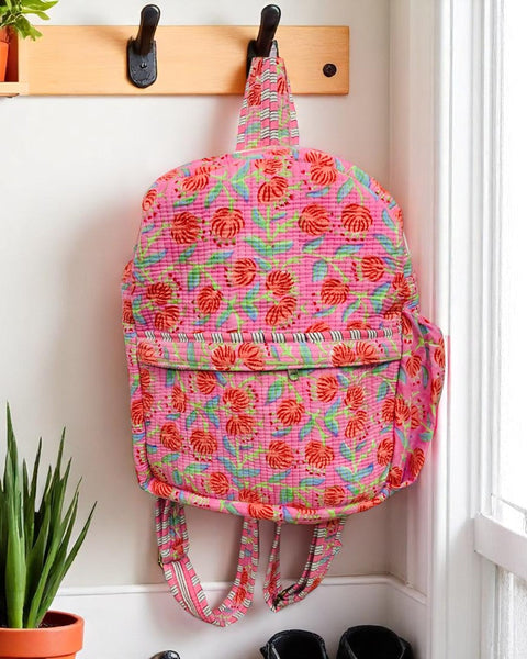 SC - ETA 7/11 - Georgina Pink Floral Print Backpack
