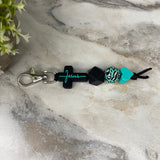 Keychain - Silicone Bead - Religious - Jesus