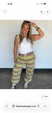PREORDER- LILA STRIPE JOGGERS