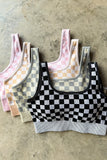 PREORDER: Checker Bra & Biker Short Set