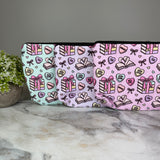 Pouch - Book Heart Romance TBR, Purple Lavender