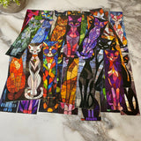 Bookmark - Cats Stained Glass Mix