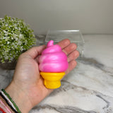 Squishy Toy - Ice Cream Cone, Pink