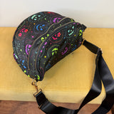 The Roni Nylon Crossbody - Halloween Fall Rainbow Pumpkin Faces