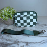 Rue - Nylon Wristlet Wallet - Olive Check
