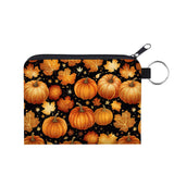 Mini Pouch - Halloween Fall - Pumpkins & Leaves
