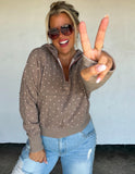 PREORDER- POLKA & STRIPE EASY DOES IT PULLOVER