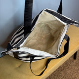 Tote Bag - Summer Stripes - Black