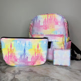 Mini Backpack - Pastel Castle