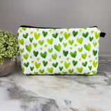 Pouch - Heart, Green