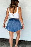 PREORDER: Denim & Pearls Skort
