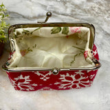 Clamshell Coin Purse Wallet - Snowflake