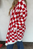 PREORDER: Christmas Cloud Cardigan Red Checker