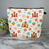 Pouch XL - Summer Sand Castle + Sun
