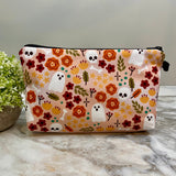 Pouch - Halloween Fall, Floral Ghost