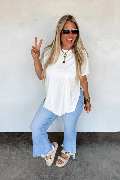 PREORDER: Joey Washed Cotton Boyfriend Tee