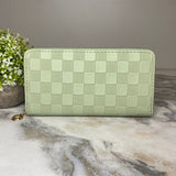 Wallet - Faux Leather - Checkered