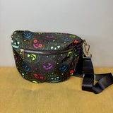 The Roni Nylon Crossbody - Halloween Fall Rainbow Pumpkin Faces