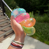Squishy Toy - Viral Dumpling, Slow Rise Glitter #2 - Pink