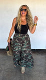 PREORDER- HIDDEN GEM CAMO MAXI SKIRT
