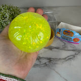 Squishy Toy - Viral Dumpling, Quick Squeeze Glitter - Yellow