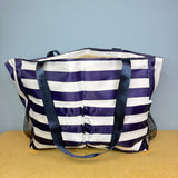 Tote Bag - Summer Stripes - Dark Blue