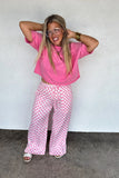 PREORDER: Haddie Wide Leg Checker Pants
