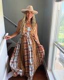 PREORDER- THE ASHFORD PLAID MAXI DRESS