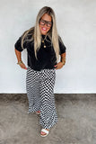 PREORDER: Haddie Wide Leg Checker Pants