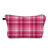 Pouch - Plaid, Pink