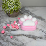 Squishy Toy - Giant Paw Taba - Pink White