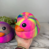 Squishy Toy - Rubber Duck, Jumbo Tie Dye