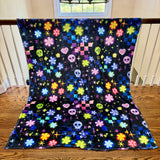 Blanket Halloween #11 - Skull Check Floral Star
