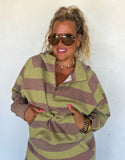 PREORDER- POLKA & STRIPE EASY DOES IT PULLOVER