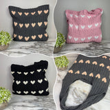 Heart Tote Bag - Knit Sweater