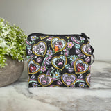 Mini Pouch - Cat Paw Meow Black