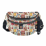 The Roni Nylon Crossbody - Highland Cow School Teacher