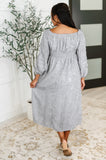 All Is Well Dress In Opal Gray