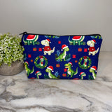 Pouch - Christmas Winter - Dinosaur