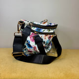The Roni Nylon Crossbody - Halloween Fall Skull Floral on White