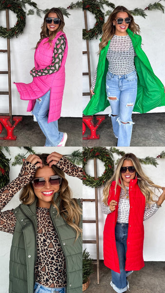 PREORDER: Kendall Long Puffer Vest