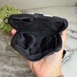 Rue - Nylon Wristlet Wallet - Black White Check