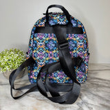 Mini Backpack - Bold Purple Orange Pink Tie Dye