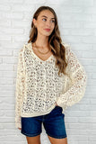 Bohemian Breeze Hooded Layering Top in Natural