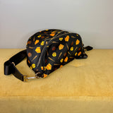 The Roni Nylon Crossbody - Softball on Black