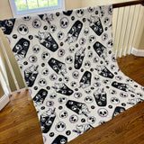 Blanket Halloween #8 - Coffee Skull White