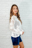 Catch the Breeze Layering Top in Off White
