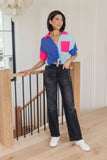 Color Me Cool Color Block Top